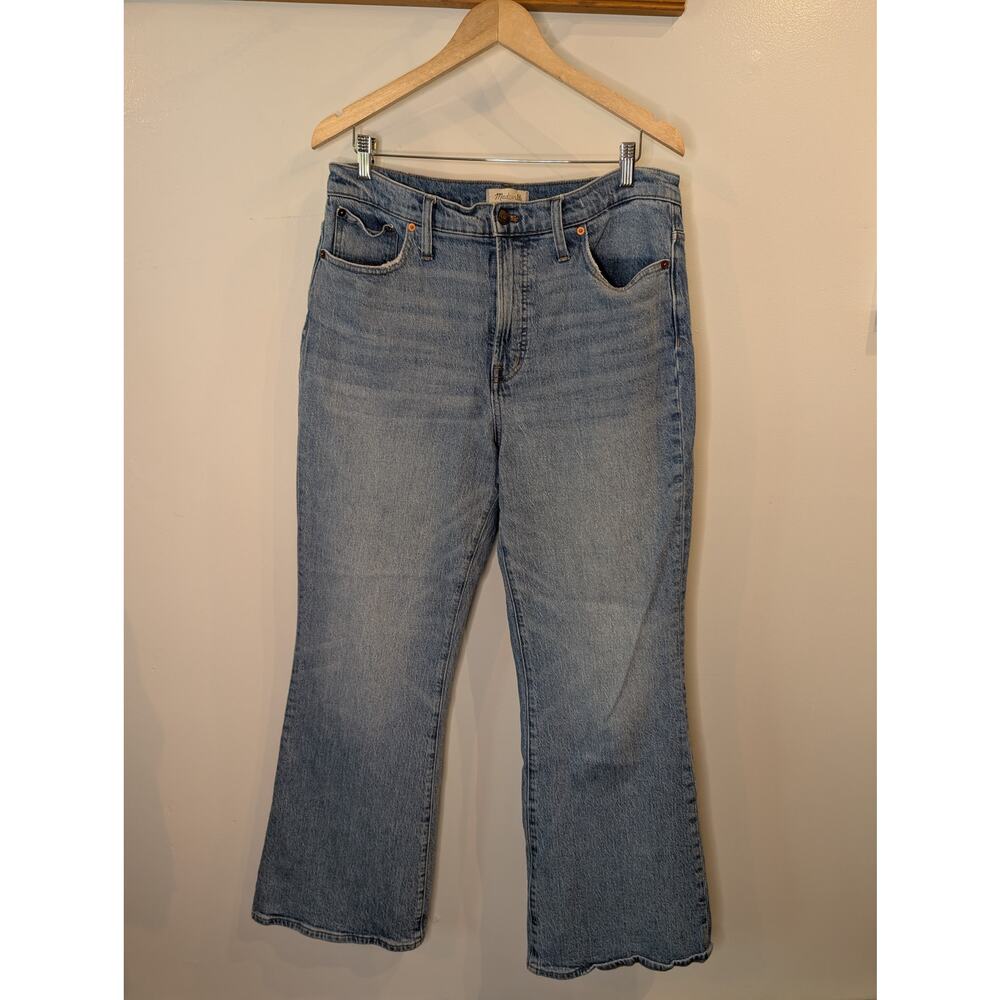 MADEWELL Women's Perfect Vintage Flare Jean 31 Medium Wash Denim High Rise